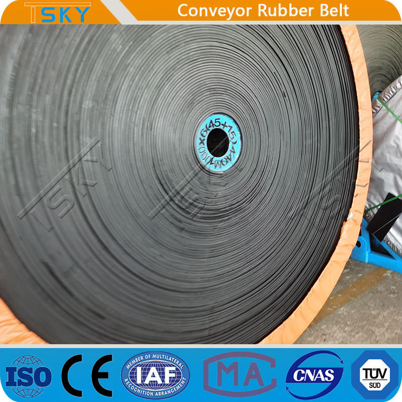 EP315/3 Cotton Canvas Rubber Conveyor Belt For Bulk Material Conveying