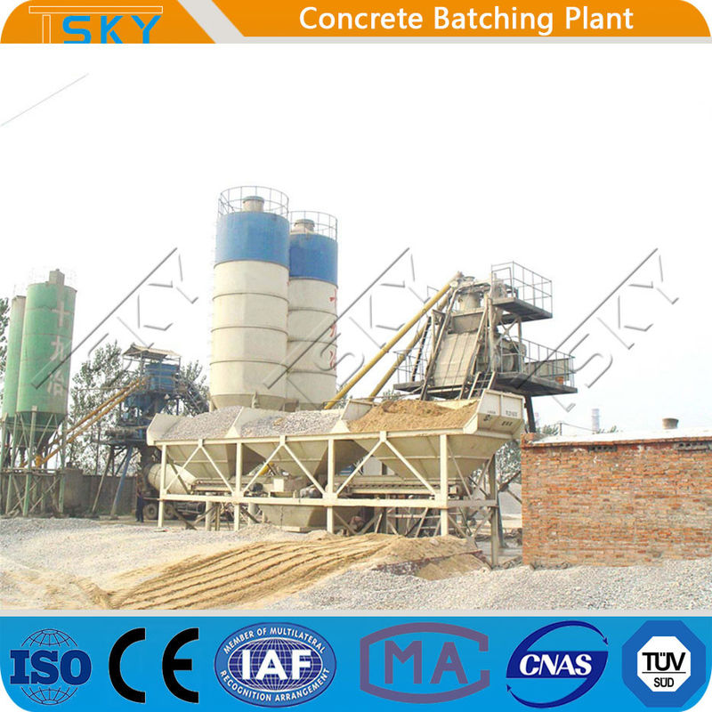 Discharging Quickly HZS90 90m³/H Concrete Batching Systems